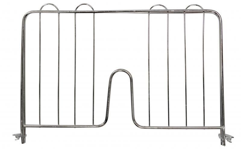 14-inch Pressure Fit Chrome Shelf Divider 1 14-inch Pressure Fit Chrome Shelf Divider